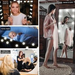 Gadgy Hollywood Spiegel Met Verlichting – Spiegel Met Licht - 10 LED Lampen - Dimbaar (SPIEGEL NIET INBEGREPEN) -Mode-Cosmetica Winkel 1200x1200 1164