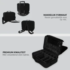 Cosmetica Koffer - Make-up Koffer Met Verstelbare Vakken - Visagie En Nagelstyliste Beauty Koffer - 40x30x14CM 20 Cosmetica Koffer - Make-up Koffer Met Verstelbare Vakken - Visagie En Nagelstyliste Beauty Koffer - 40x30x14CM -Mode-Cosmetica Winkel 1200x1200 1196