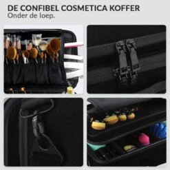 Cosmetica Koffer - Make-up Koffer Met Verstelbare Vakken - Visagie En Nagelstyliste Beauty Koffer - 40x30x14CM 24 Cosmetica Koffer - Make-up Koffer Met Verstelbare Vakken - Visagie En Nagelstyliste Beauty Koffer - 40x30x14CM -Mode-Cosmetica Winkel 1200x1200 1198