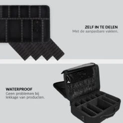 Cosmetica Koffer - Make-up Koffer Met Verstelbare Vakken - Visagie En Nagelstyliste Beauty Koffer - 40x30x14CM 28 Cosmetica Koffer - Make-up Koffer Met Verstelbare Vakken - Visagie En Nagelstyliste Beauty Koffer - 40x30x14CM -Mode-Cosmetica Winkel 1200x1200 1201