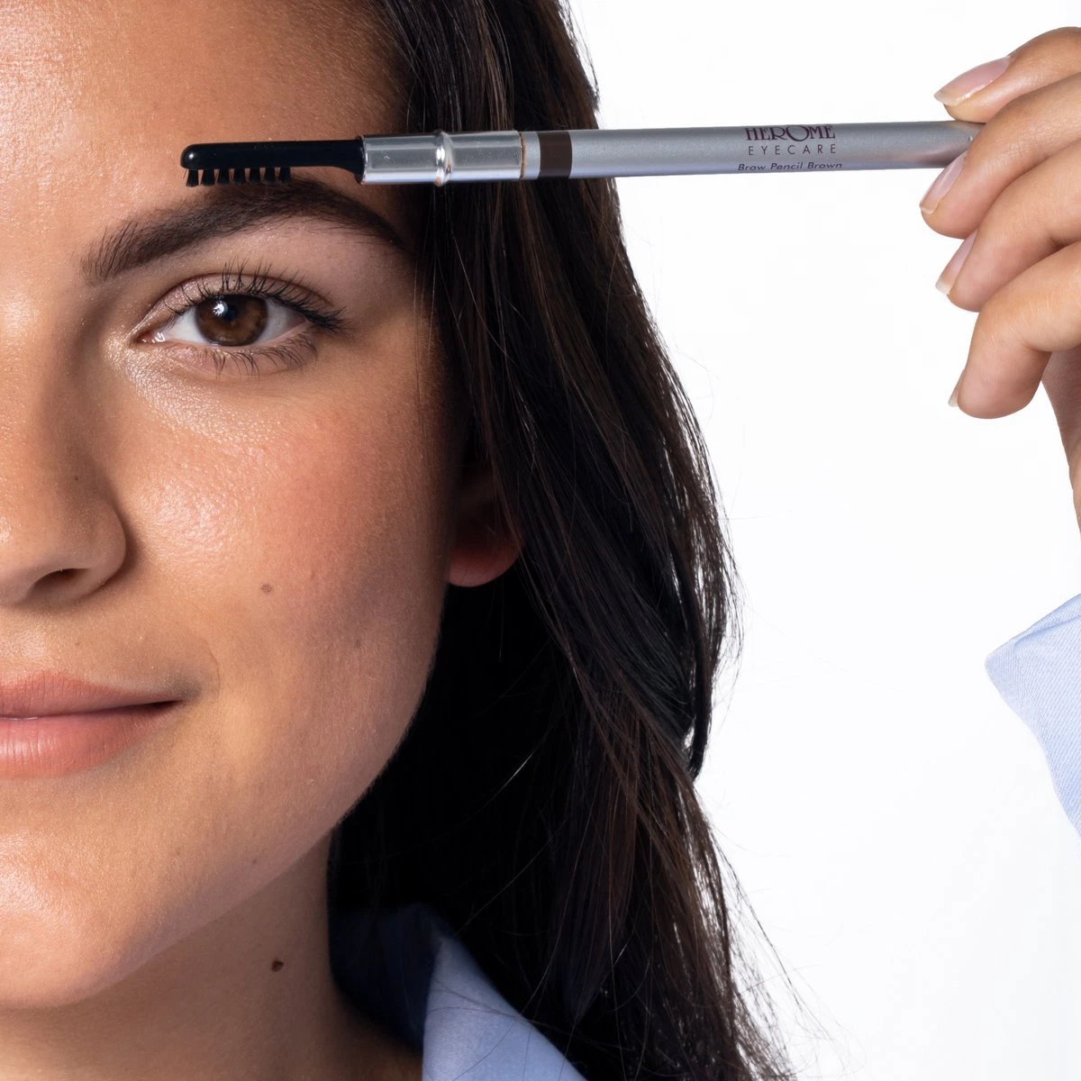 Herome Eye Care Wenkbrauwpotlood Bruin - Brow Pencil - Met Borsteltje, Stevige Potloodpunt En Puntenslijper 6 Herome Eye Care Wenkbrauwpotlood Bruin - Brow Pencil - Met Borsteltje, Stevige Potloodpunt En Puntenslijper - Afbeelding 4