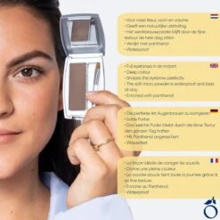 Herome Eye Care Wenkbrauw Poeder Donkerbruin - Compact Brow Powder Dark Brown - Waterproof Verrijkt Met Panthenol - Volumineuze Wenkbrauwen -Mode-Cosmetica Winkel 1200x1200 1402