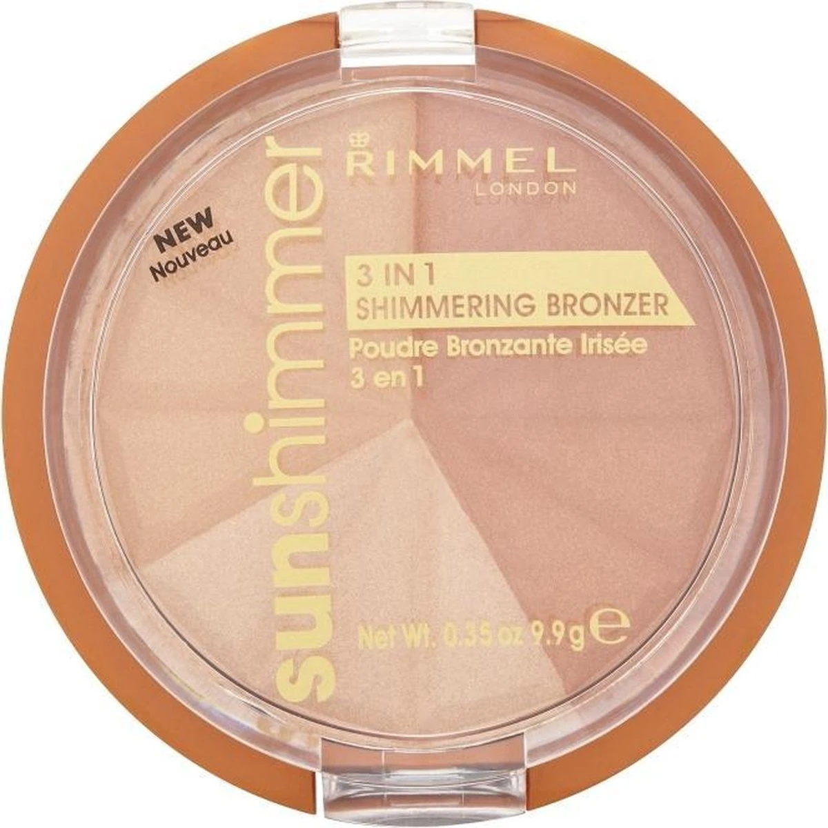 Rimmel London Rimmel - SunShimmer 3 In 1 Shimmering Bronzer Lustrous Powder 9.9 G 1 Gold Princess - 6 Rimmel London Rimmel - SunShimmer 3 In 1 Shimmering Bronzer Lustrous Powder 9.9 G 1 Gold Princess - - Afbeelding 4