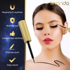 Nep Wimpers Met Magnetische Eyeliner Zwart - Wimperextensions Magnetic Lashes - Valse Wimpers Magneet Potlood En Applicator -Mode-Cosmetica Winkel 1200x1200 505