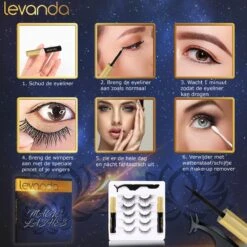 Nep Wimpers Met Magnetische Eyeliner Zwart - Wimperextensions Magnetic Lashes - Valse Wimpers Magneet Potlood En Applicator -Mode-Cosmetica Winkel 1200x1200 508