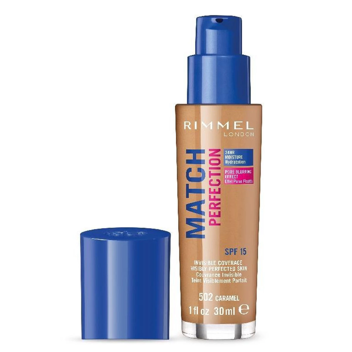 Rimmel London Match Perfection Foundation 502 Caramel 12 Rimmel London Match Perfection Foundation 502 Caramel - Afbeelding 10