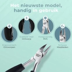 Christian Deluxe® - Professionele RVS Nageltang - Nageltang Voor Harde Teennagels - Professionele Nagelknipper - Nageltang Voor Ingegroeide Teennagel - Nageltang Kalknagels - Nagelknipper - Roestvrijstaal -Mode-Cosmetica Winkel 1200x1200 740