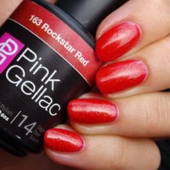 Pink Gellac - Rockstar Red - Gellak - Vegan - Rood - Glanzend - 15ml -Mode-Cosmetica Winkel 1200x1200 801