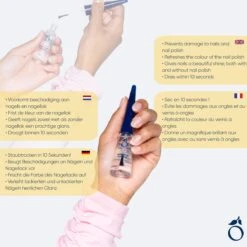 Herome Beschermende Topcoat - Protecting Top Coat - Nagellak Blijft Langer Zitten - Een Beschermlaag Welke De Kleur Van De Nagellak Intensiveert - 10ml. -Mode-Cosmetica Winkel 1200x1200 841