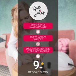 Miss Jules - 6-Delige Gellak Starterspakket - Nagellak - Kleur Rood, Wit, Creme & Glitter - Glanzend & Dekkend Resultaat -Mode-Cosmetica Winkel 1200x1200 852