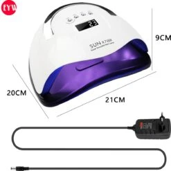 Nageldroger - Nageldrogers - 80 Watt UV LED Lamp Nagels - 45 Leds - Nagellak Droger - UV LED Lamp - Nagellamp - Nail Dryer - Nageldroger Voor Gel Nagellak - Gewone Nagellak - Wit -Mode-Cosmetica Winkel 1200x1200 972