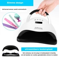 Nageldroger - Nageldrogers - 80 Watt UV LED Lamp Nagels - 45 Leds - Nagellak Droger - UV LED Lamp - Nagellamp - Nail Dryer - Nageldroger Voor Gel Nagellak - Gewone Nagellak - Wit -Mode-Cosmetica Winkel 1200x1200 973