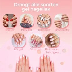 Vanilon UV Lamp Gelnagels - Gellak Nagel Droger - 86W LED - 2,5 Meter Snoer -Mode-Cosmetica Winkel 1200x1200 975