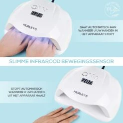 Murley’s Pro Dual Nagellamp Gellak Nageldroger - UV LED Nagel Lamp - 54 Watt - 36 LED’s -Mode-Cosmetica Winkel 1200x1200 999