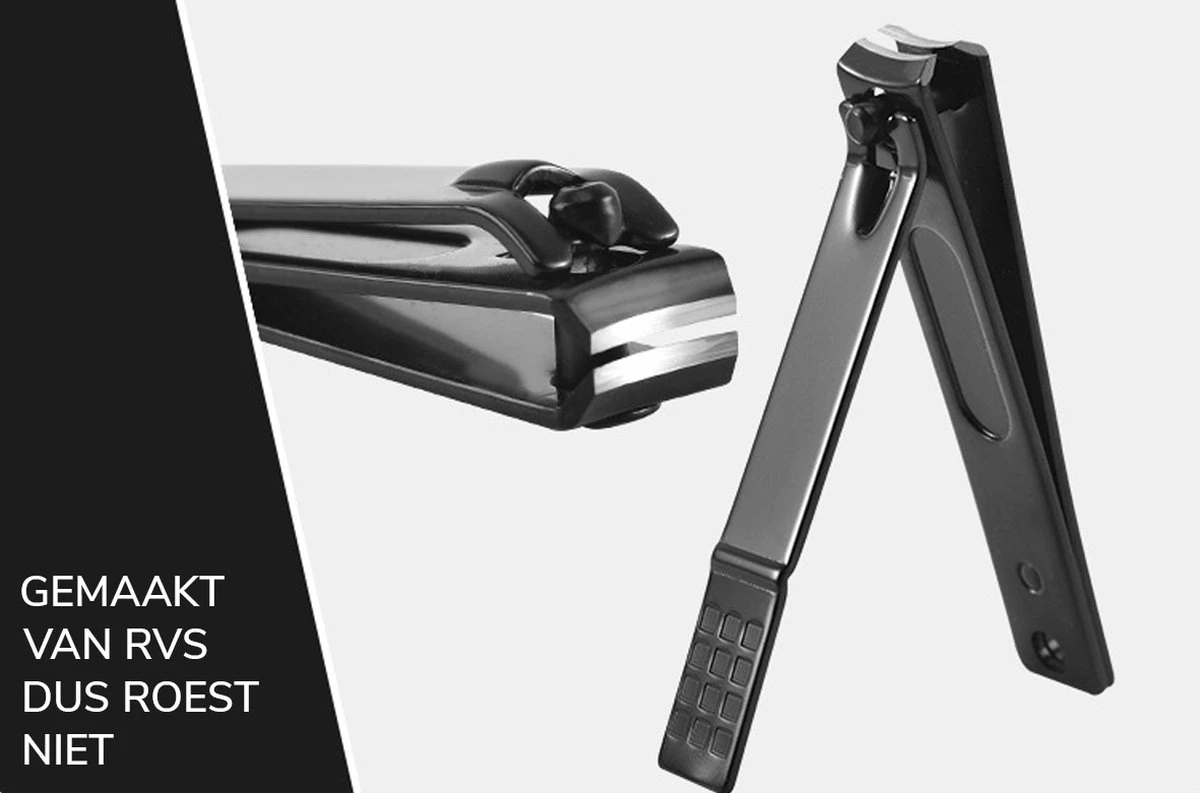 Nagelknipper Set - 3-delig - Zwart 5 Nagelknipper Set - 3-delig - Zwart - Afbeelding 3