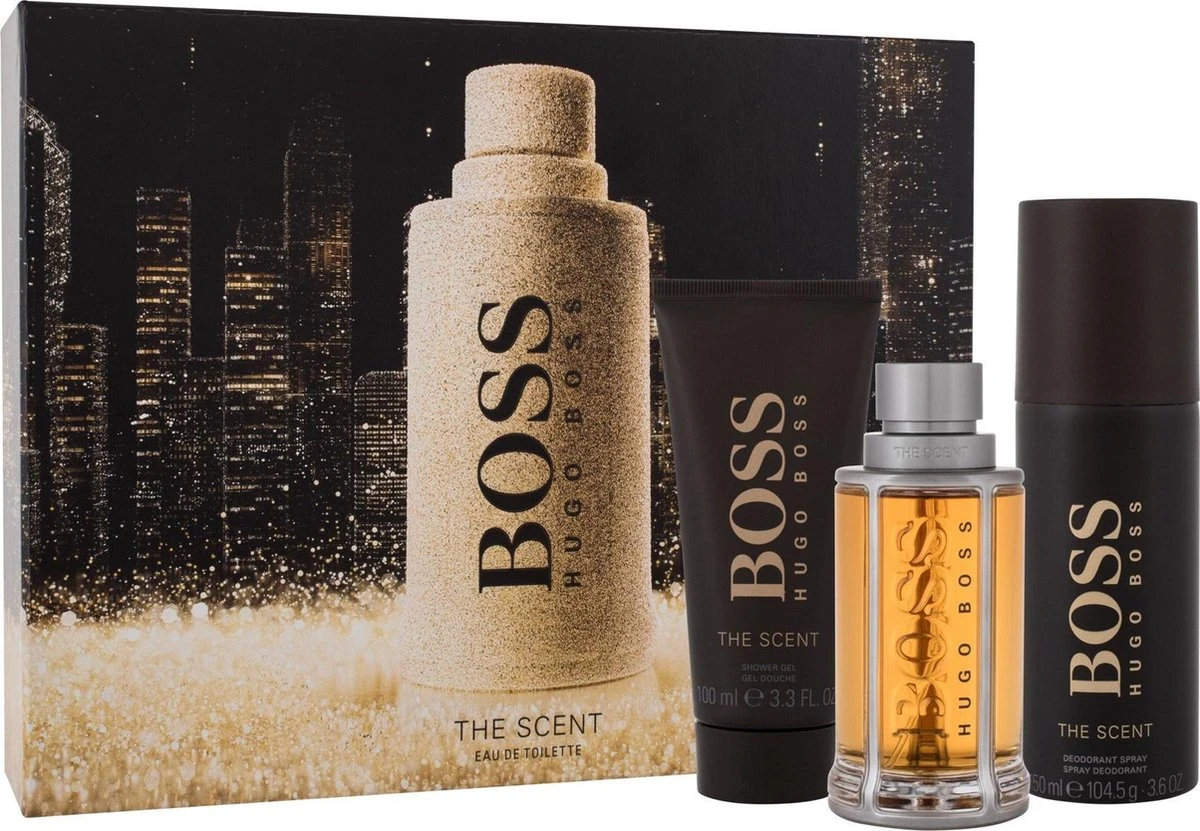 Hugo Boss The Scent - Eau De Toilette Spray 100 Ml + Deodorant Spray 150 Ml + Shower Gel 100 Ml - Geschenkset 3 Hugo Boss The Scent - Eau De Toilette Spray 100 Ml + Deodorant Spray 150 Ml + Shower Gel 100 Ml - Geschenkset - Afbeelding 2