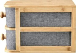 Bureau Organizer Arsivik Met 2 Lades Bamboe 15,5x18x23 Cm -Mode-Cosmetica Winkel 1200x845 1