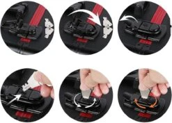 Make-upkoffer, Kapperskoffer, Cosmeticakoffer, Lege Nagelkoffer, Multikoffer, Afsluitbaar Voor Nageldesign/massageolie/fotoapparatuur, 34,7 X 22,2 X 25 Cm , Volledig Zwart HM-YAHEE-411233 -Mode-Cosmetica Winkel 1200x859 1