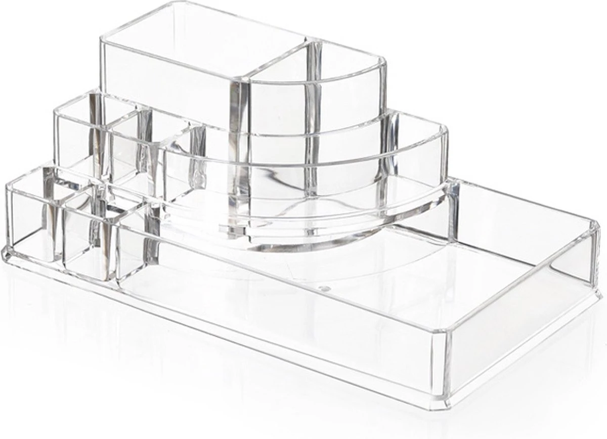 Five® Make Up Organiser Transparant - Transparant - Sorteervakken 4 Five® Make Up Organiser Transparant - Transparant - Sorteervakken - Afbeelding 2