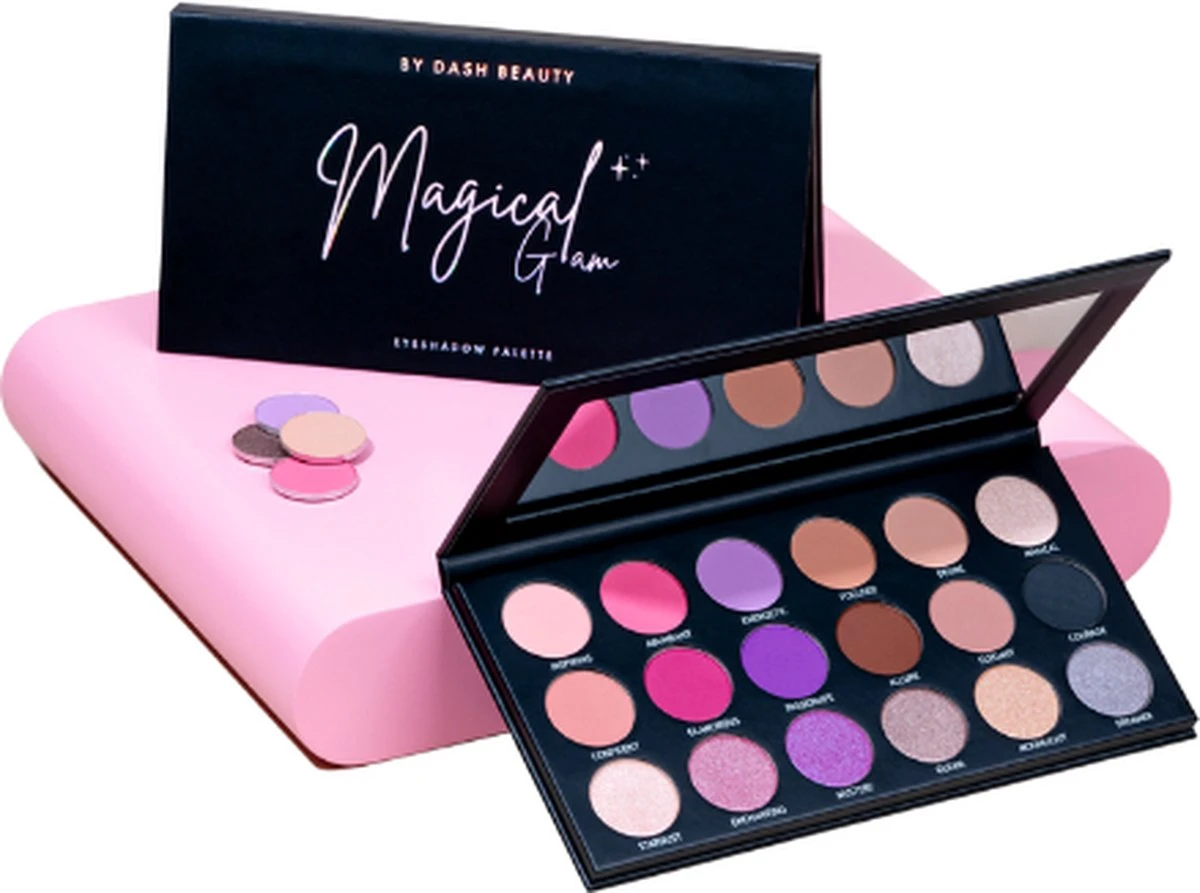 By Dash Beauty - Magical Glam Oogschaduw Palette - 18 Pan Oogschaduw Palette - 11 Matte Kleuren 7 Shimmer - Veganistisch En Dierproefvrij 3 By Dash Beauty - Magical Glam Oogschaduw Palette - 18 Pan Oogschaduw Palette - 11 Matte Kleuren 7 Shimmer - Veganistisch En Dierproefvrij