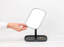 Brabantia ReNew Make-up Spiegel - Met Accessoireschaal - Dark Grey -Mode-Cosmetica Winkel 1200x900 7