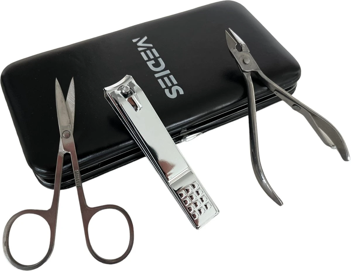 Medies - Luxe Manicureset 16 Delig Met Lederen Luxe Etui | Pedicure Set | Manicure Etui | Manicure Sets | Pedicure Sets | Nagelverzorging | Nagelknippers | Comedonlepels | Nagelvijl | Nagelriemknipper | Teennageltang | Nagelschaar | RVS 7 Medies - Luxe Manicureset 16 Delig Met Lederen Luxe Etui | Pedicure Set | Manicure Etui | Manicure Sets | Pedicure Sets | Nagelverzorging | Nagelknippers | Comedonlepels | Nagelvijl | Nagelriemknipper | Teennageltang | Nagelschaar | RVS - Afbeelding 5
