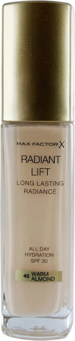 Max Factor Radiant Lift FD - 45 Warm Almond 21 Max Factor Radiant Lift FD - 45 Warm Almond -Mode-Cosmetica Winkel 266x1200