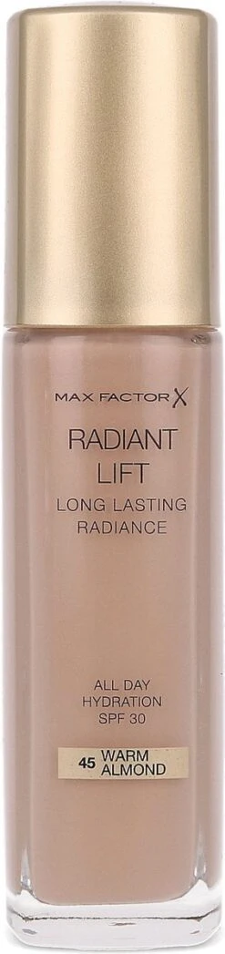 Max Factor Radiant Lift FD - 45 Warm Almond 19 Max Factor Radiant Lift FD - 45 Warm Almond -Mode-Cosmetica Winkel 283x1200 1