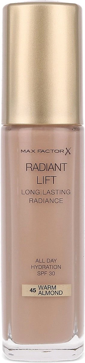 Max Factor Radiant Lift FD - 45 Warm Almond 9 Max Factor Radiant Lift FD - 45 Warm Almond - Afbeelding 7