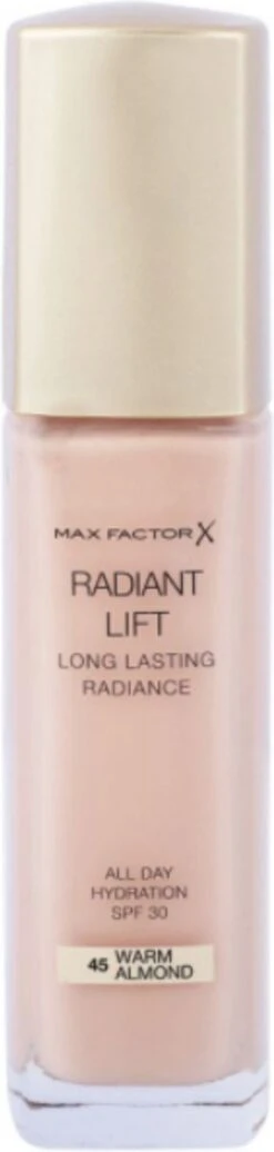 Max Factor Radiant Lift FD - 45 Warm Almond 20 Max Factor Radiant Lift FD - 45 Warm Almond -Mode-Cosmetica Winkel 286x1200
