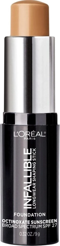 L'Oreal Paris - Infallible - Longwear Shaping Stick - Foundation - 409 Honey - SPF 27 - Caramel - 9 G -Mode-Cosmetica Winkel 293x1200 2