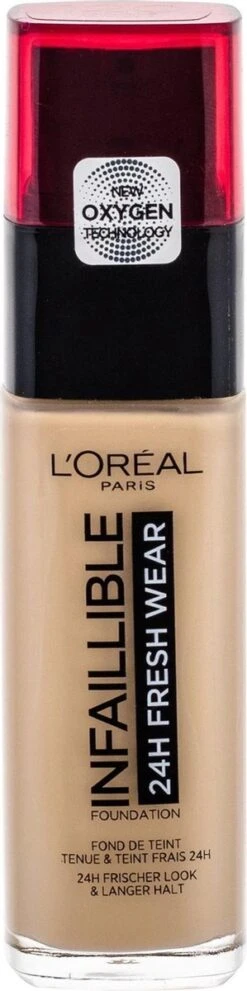 L’Oréal Paris Make-Up Designer Infaillible 24HR Fresh Wear Foundation - 120 Vanille - Langhoudende Foundation Met SPF 25 - 30 Ml -Mode-Cosmetica Winkel 299x1200 1