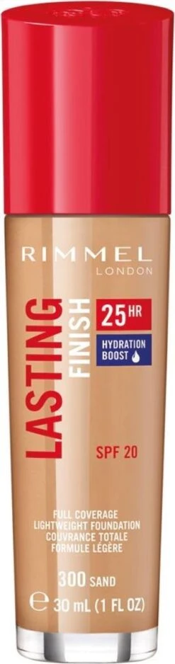 Rimmel London Lasting Finish Foundation - 300 Sand -Mode-Cosmetica Winkel 316x1200
