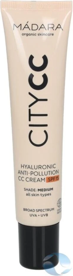 MÁDARA Anti-Pollution CC Cream SPF15 Medium Beige 40ml - Hyaluronzuur -UVA/UVB -Mode-Cosmetica Winkel 320x1200 4