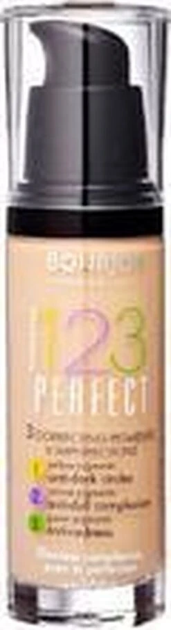 Bourjois 123 Perfect Foundation - 54 Beige Foncé -Mode-Cosmetica Winkel 327x1200 2