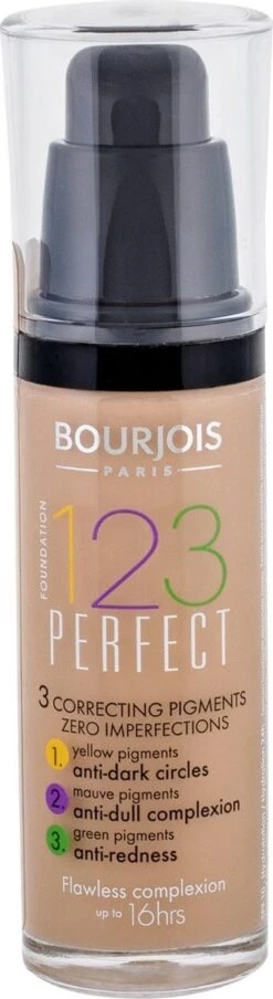 Bourjois 123 Perfect Foundation - 54 Beige Foncé -Mode-Cosmetica Winkel 328x1200 4