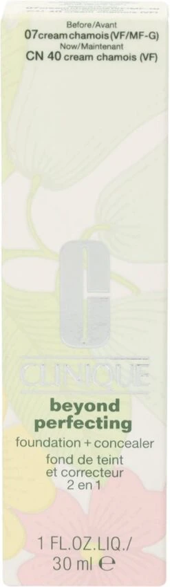 Clinique Beyond Perfecting Foundation + Concealer - 07 Cream Chamois -Mode-Cosmetica Winkel 349x1200 1