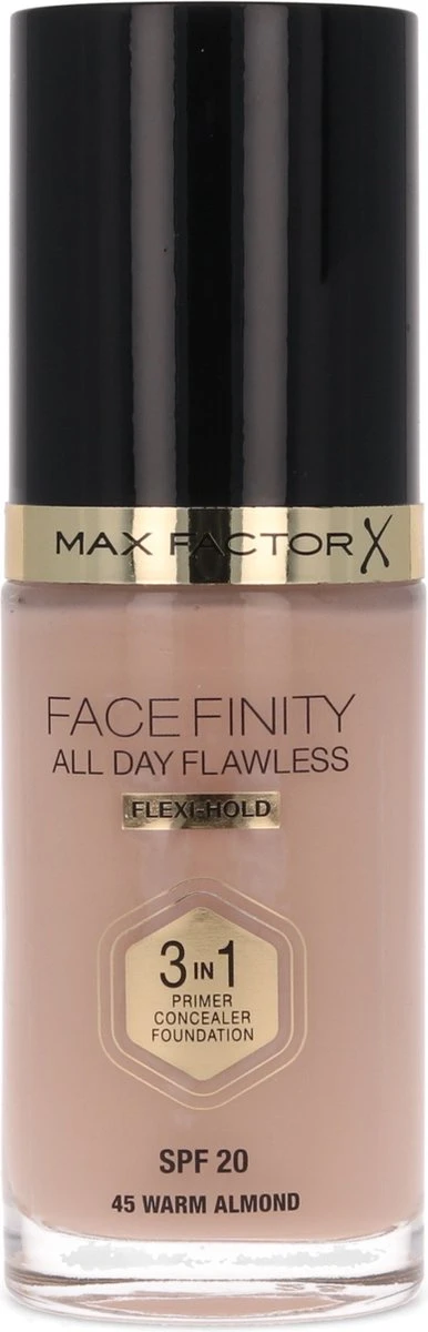 Max Factor Facefinity All Day Flawless 3-in-1 Liquid Foundation - 045 Almond 3 Max Factor Facefinity All Day Flawless 3-in-1 Liquid Foundation - 045 Almond