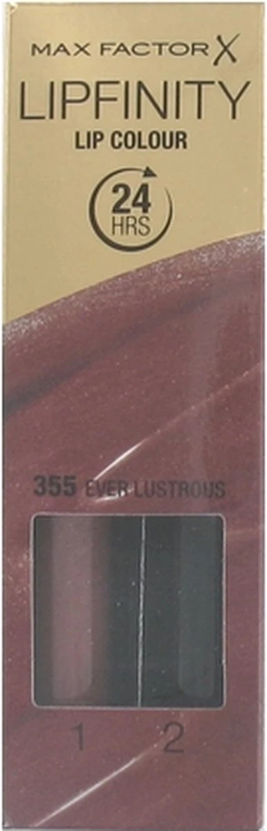 Max Factor Lipfinity 24HR Lip Colour Lipgloss - 355 Ever Lustrous 9 Max Factor Lipfinity 24HR Lip Colour Lipgloss - 355 Ever Lustrous - Afbeelding 7