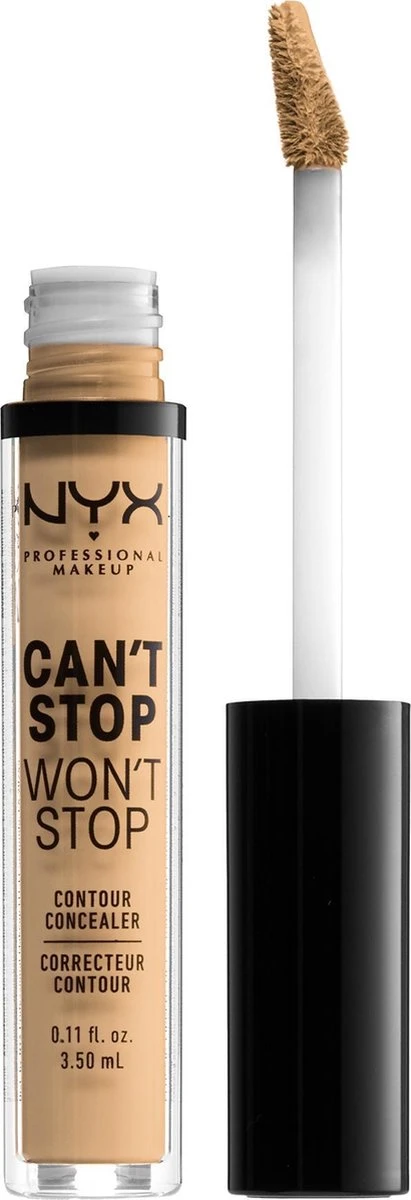 NYX Professional Makeup Can't Stop Won't Stop Concealer - True Beige 4 NYX Professional Makeup Can't Stop Won't Stop Concealer - True Beige - Afbeelding 2
