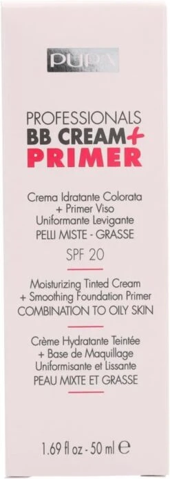 Pupa Milano BB Cream + Primer For Combination To Oily Skin - 001 Nude -Mode-Cosmetica Winkel 427x1200 2