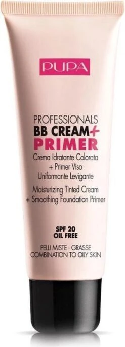 Pupa BB Cream + Primer For Combination To Oily Skin - 002 Sand -Mode-Cosmetica Winkel 433x1200 2