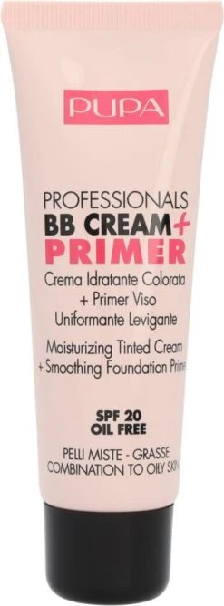 Pupa BB Cream + Primer For Combination To Oily Skin - 002 Sand -Mode-Cosmetica Winkel 443x1200 3