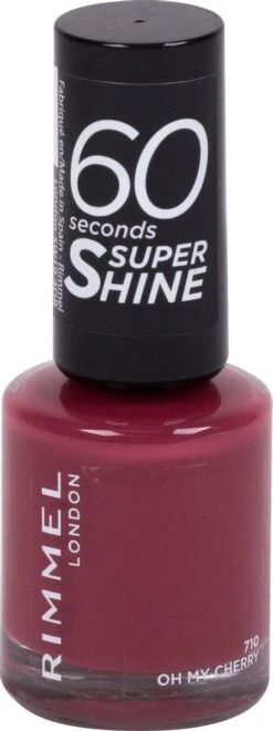 Rimmel London Rimmel 60 Seconds Super Shine Nagellak - 710 Oh My Cherry! -Mode-Cosmetica Winkel 449x1200 4