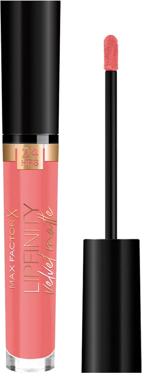 Max Factor Lipfinity Velvet Matte Lippenstift - 030 Cool Coral Rood 4 Max Factor Lipfinity Velvet Matte Lippenstift - 030 Cool Coral Rood - Afbeelding 2