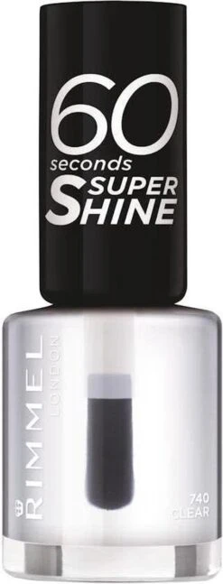 Rimmel London 60 Seconds SuperShine Nagellak - 740 Clear -Mode-Cosmetica Winkel 458x1200 4