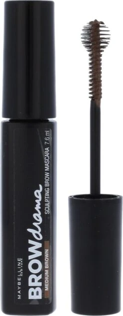 Maybelline Brow Drama - Medium Brown - Bruin - Wenkbrauwmascara -Mode-Cosmetica Winkel 467x1200 1