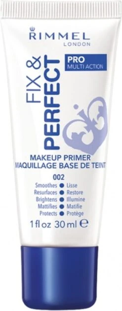 Rimmel London Fix & Perfect Make-Up Primer - 002 Transparent - 30 Ml -Mode-Cosmetica Winkel 471x1200