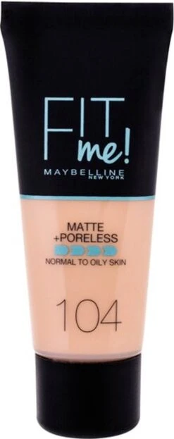 Maybelline Fit Me Matte & Poreless Foundation - 104 Soft Ivory -Mode-Cosmetica Winkel 476x1200