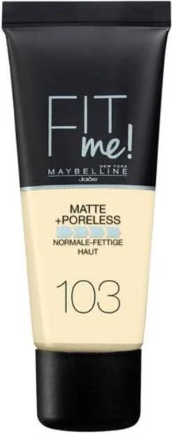 Maybelline Fit Me Matte & Poreless Foundation - 103 Pure Ivo - 30 Ml -Mode-Cosmetica Winkel 478x1200 1
